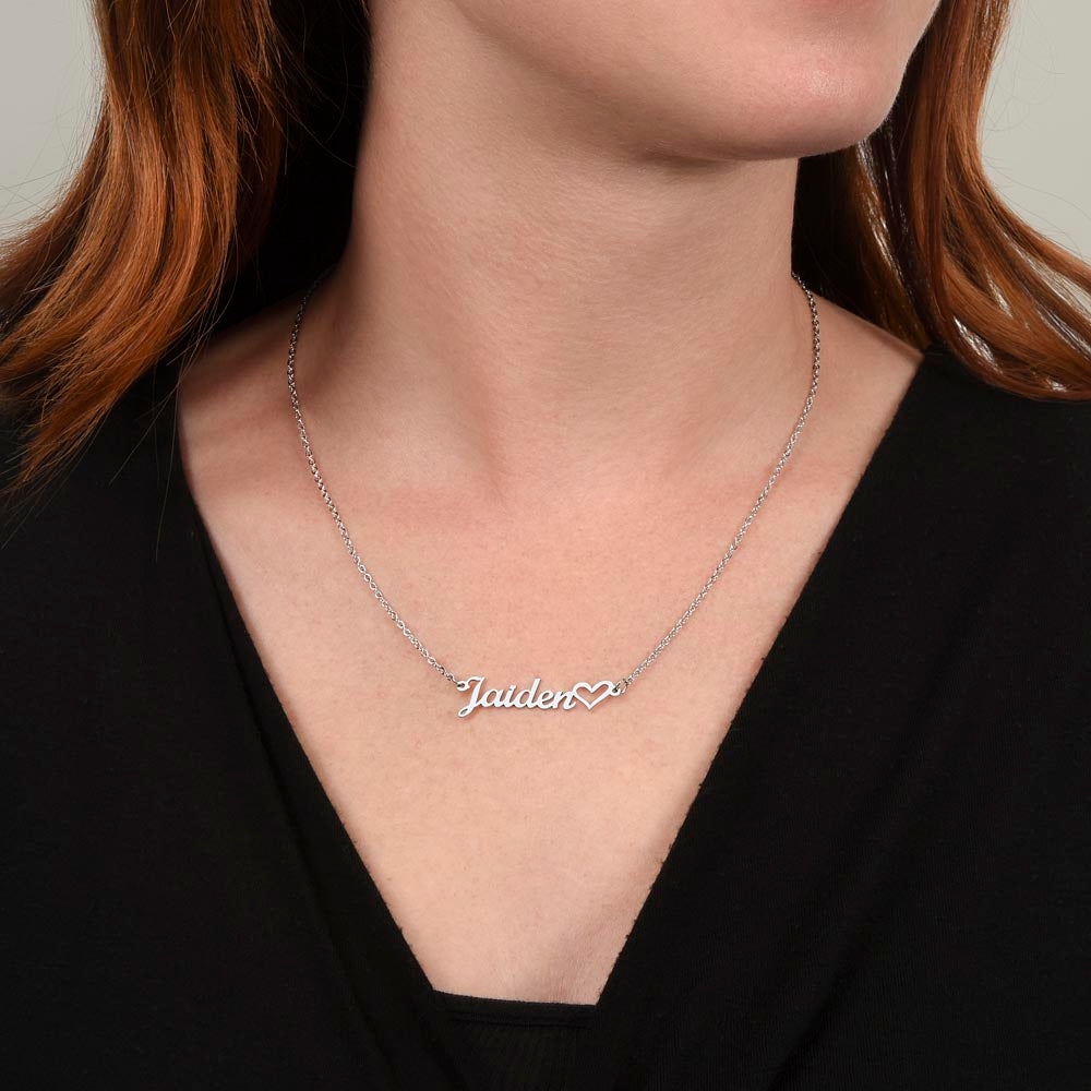 Customizable Heart Necklace